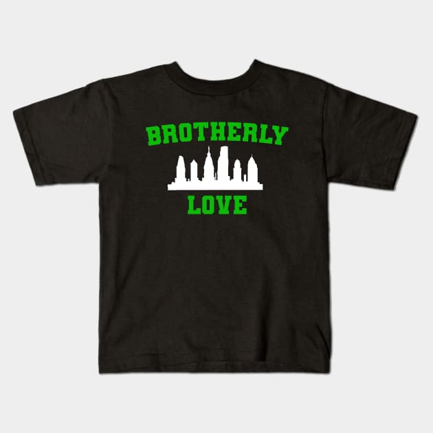 Brotherly Love City Kids T-Shirt by Philly Drinkers